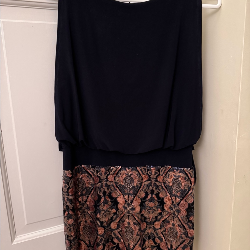 Chic Black and Patterned Dress